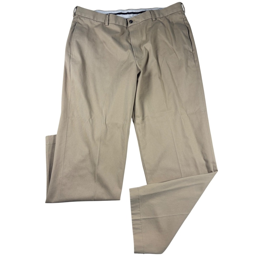 Brooks Brothers Advantage Chino Hudson Pants Mens 40x32 Khaki Tan Cotton Twill